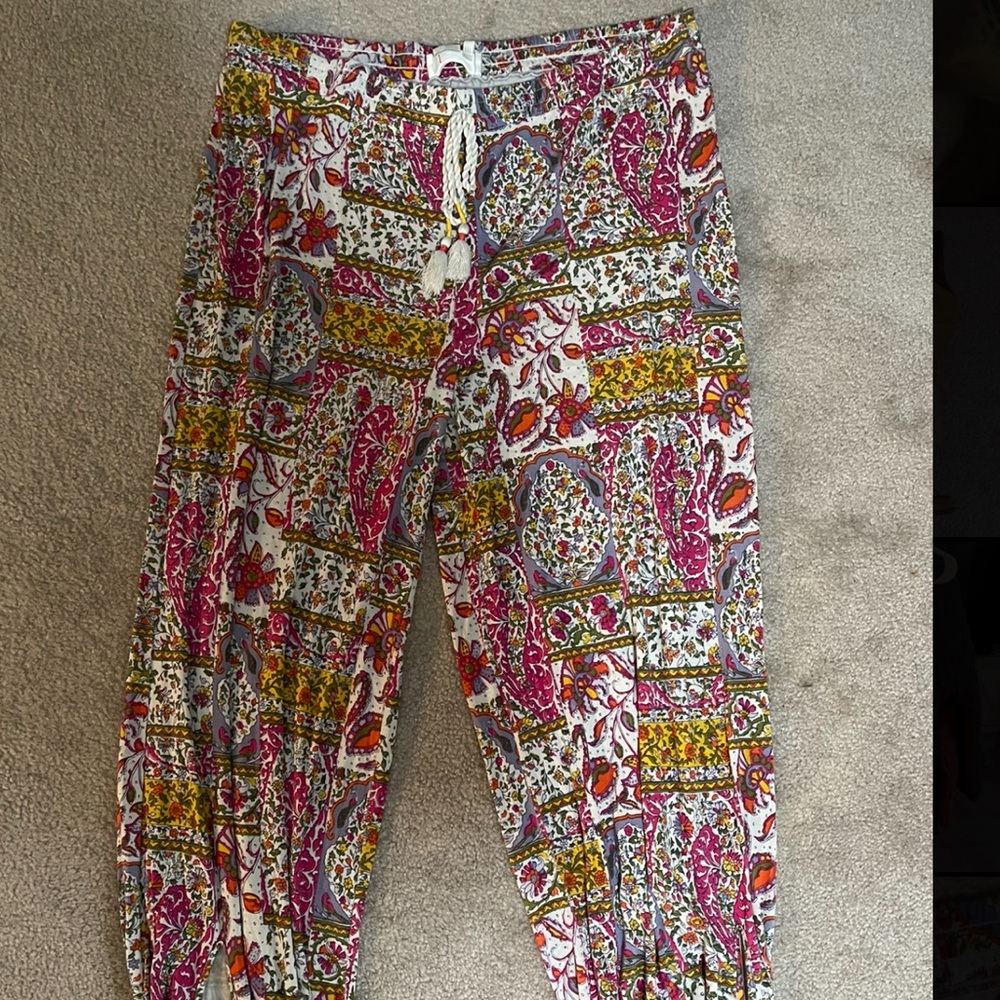 Floral Anthropologie Joggers